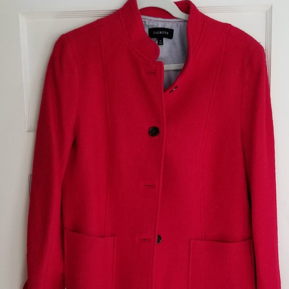 Red Boiled Wool Jacket - Picture 1 of 1